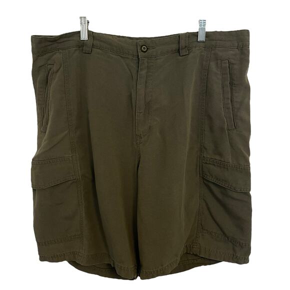 Tommy Bahama Relax Cargo Shorts Tencel Cotton Blend Green Summer Mens Size 38 - Picture 1 of 6